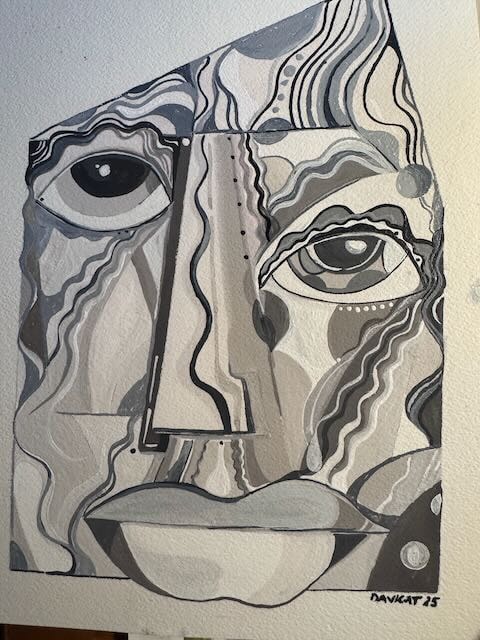 Big Gray Eyes - Faces #671
